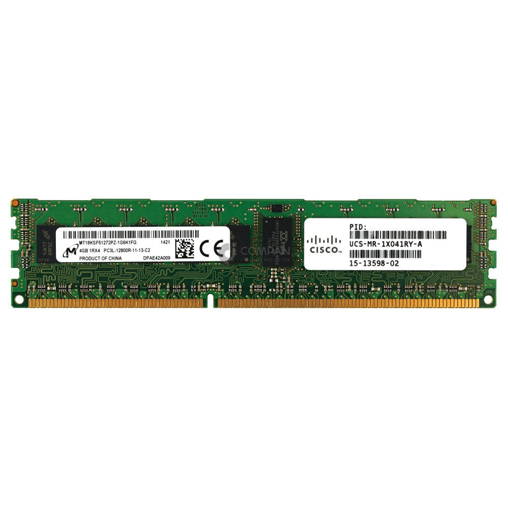 15-13598-02 CISCO MEMORY 4GB PC3-12800 1600MHZ RDIMM CAS 11-11-11